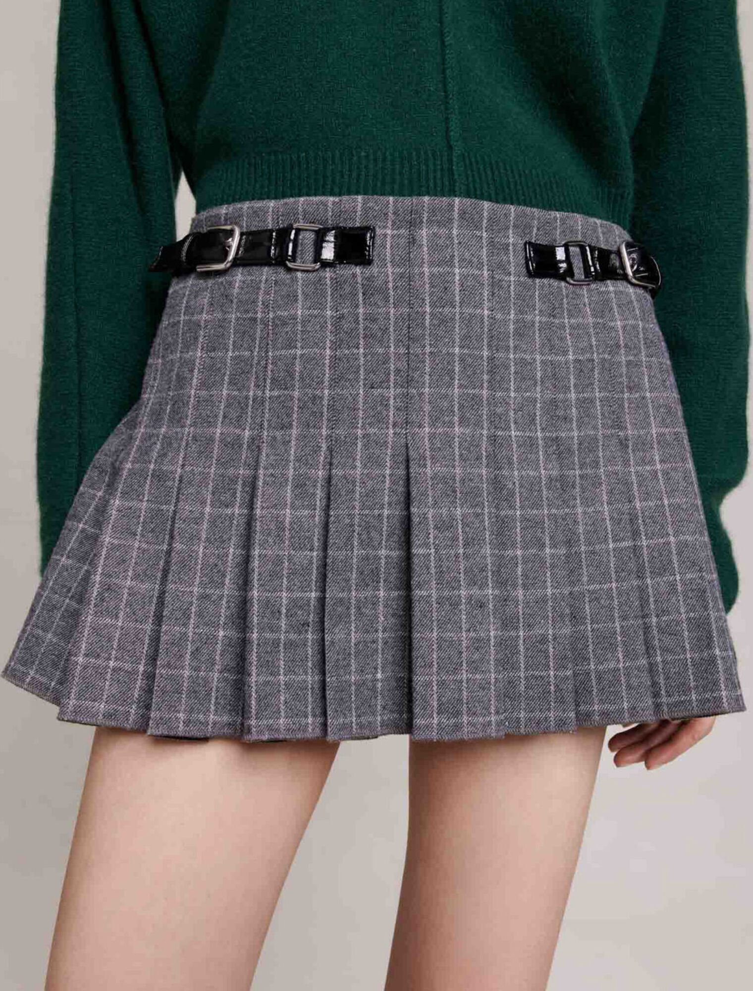 Gonna corta plissettata