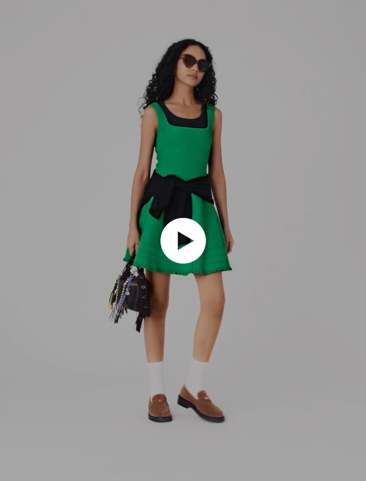 Abito svasato in maglia