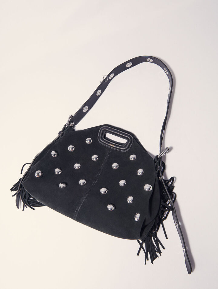 Borsa Miss M in suede e borchie