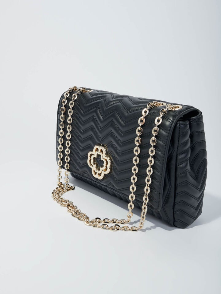 Borsa a catena in pelle