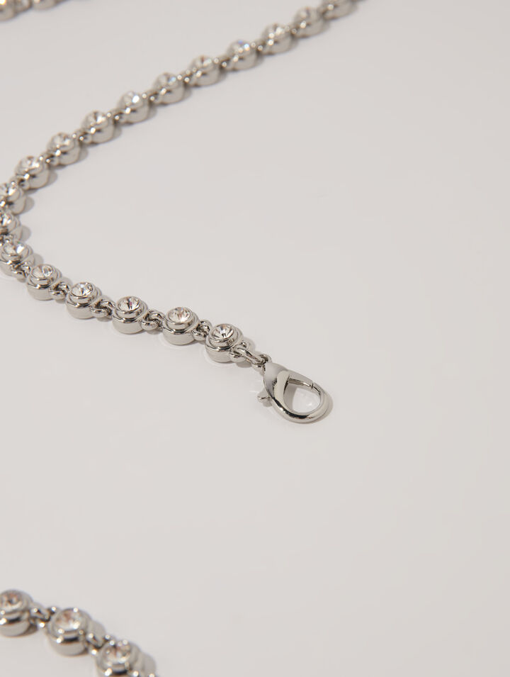 Cintura con catenina e strass