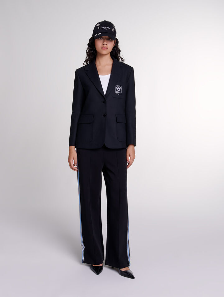 Giacca sartoriale con ricamo