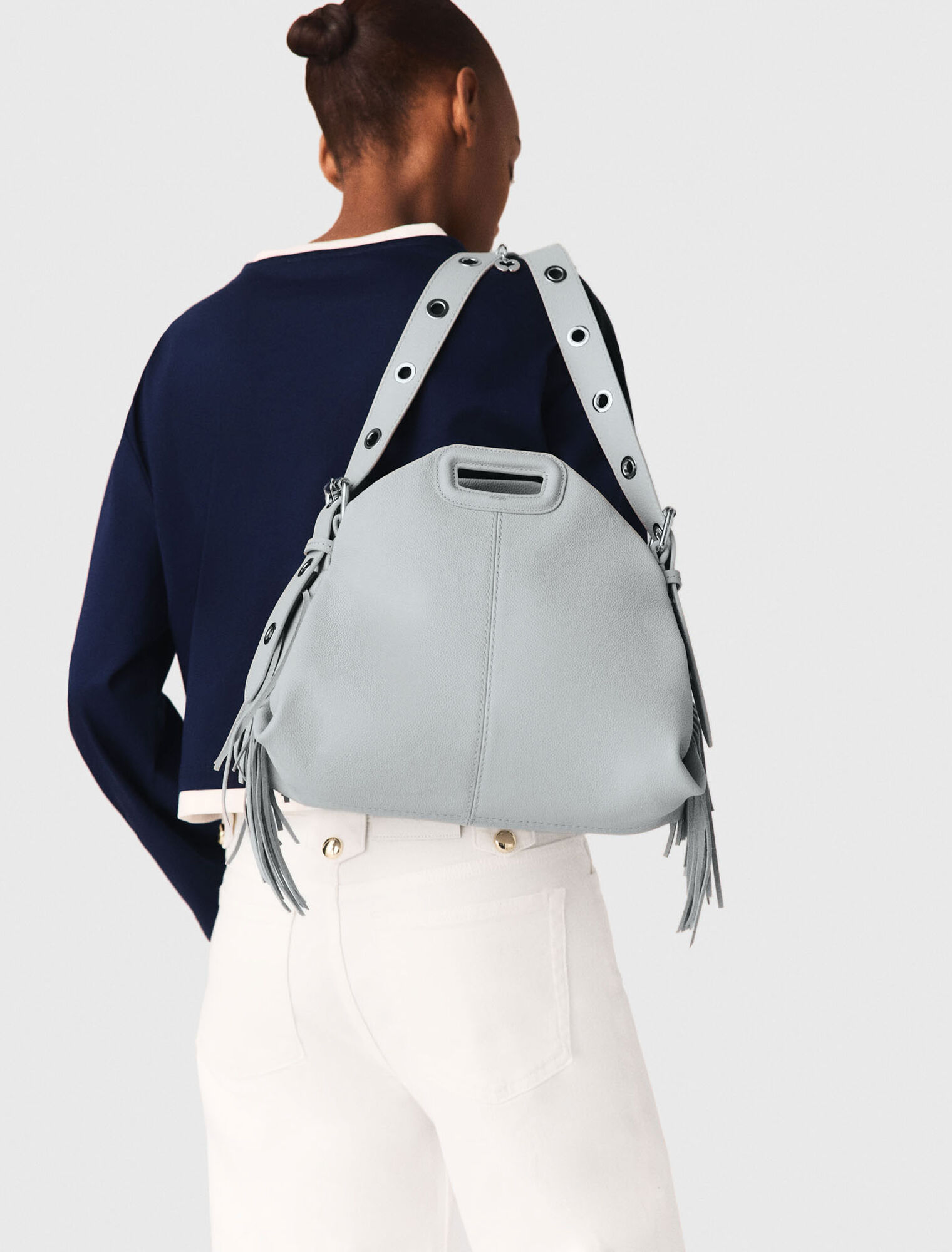 Borsa Miss M in pelle martellata