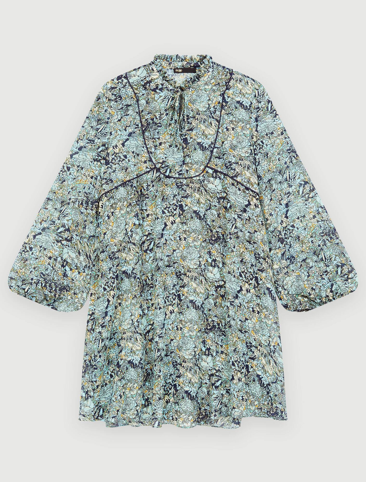Abito in chiffon stampato