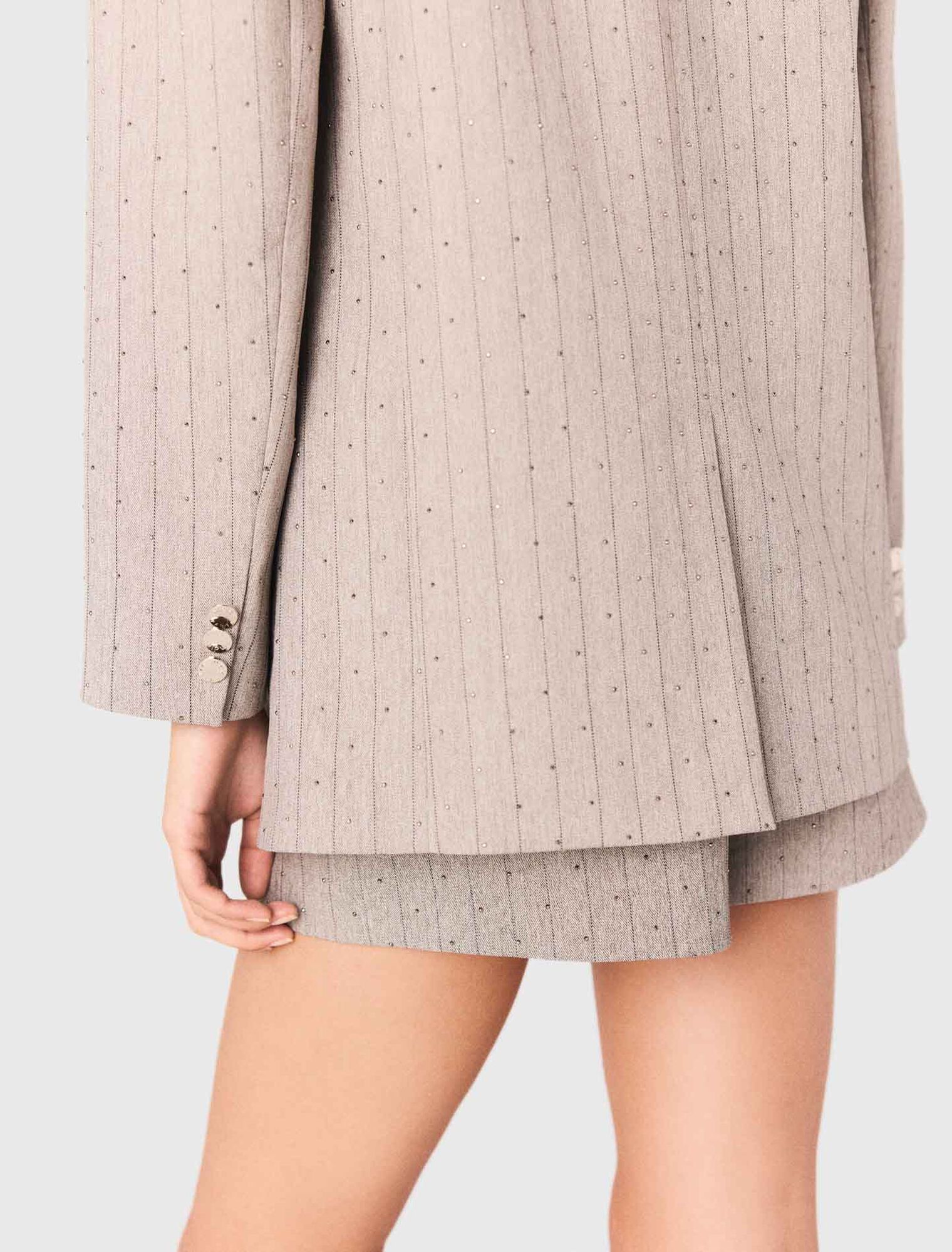 Giacca da tailleur con strass