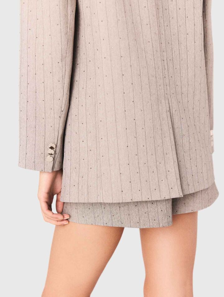 Giacca da tailleur con strass