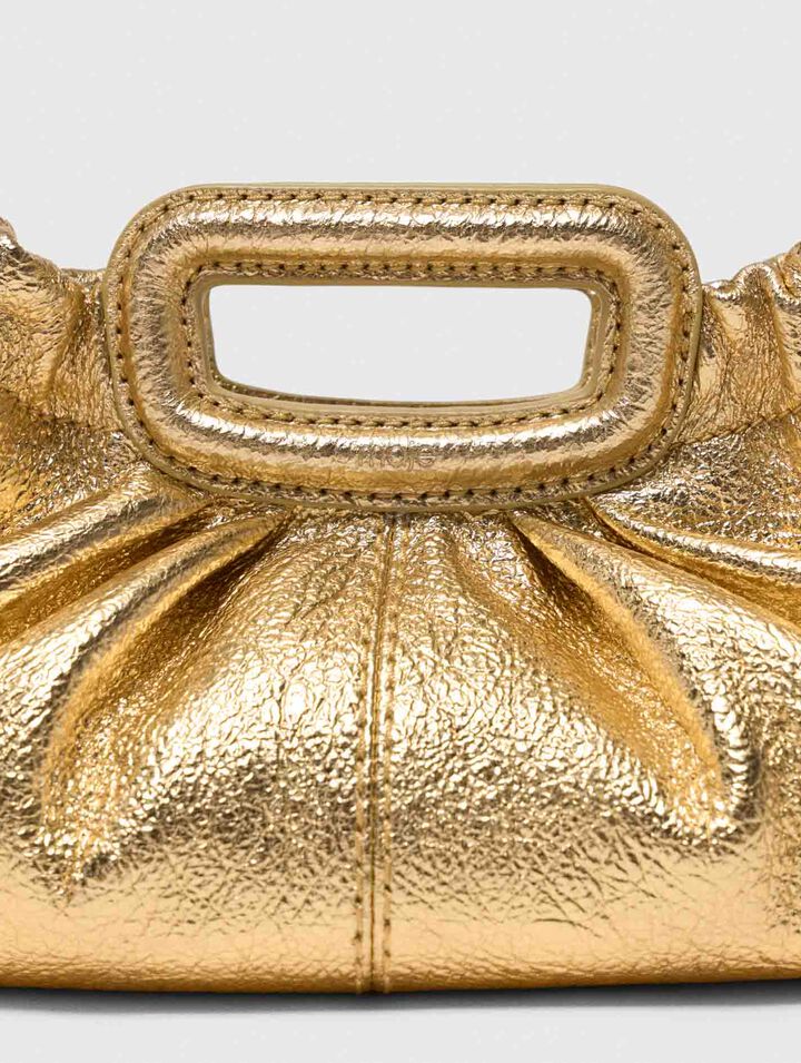 Milpli mini Clutch pelle metallica