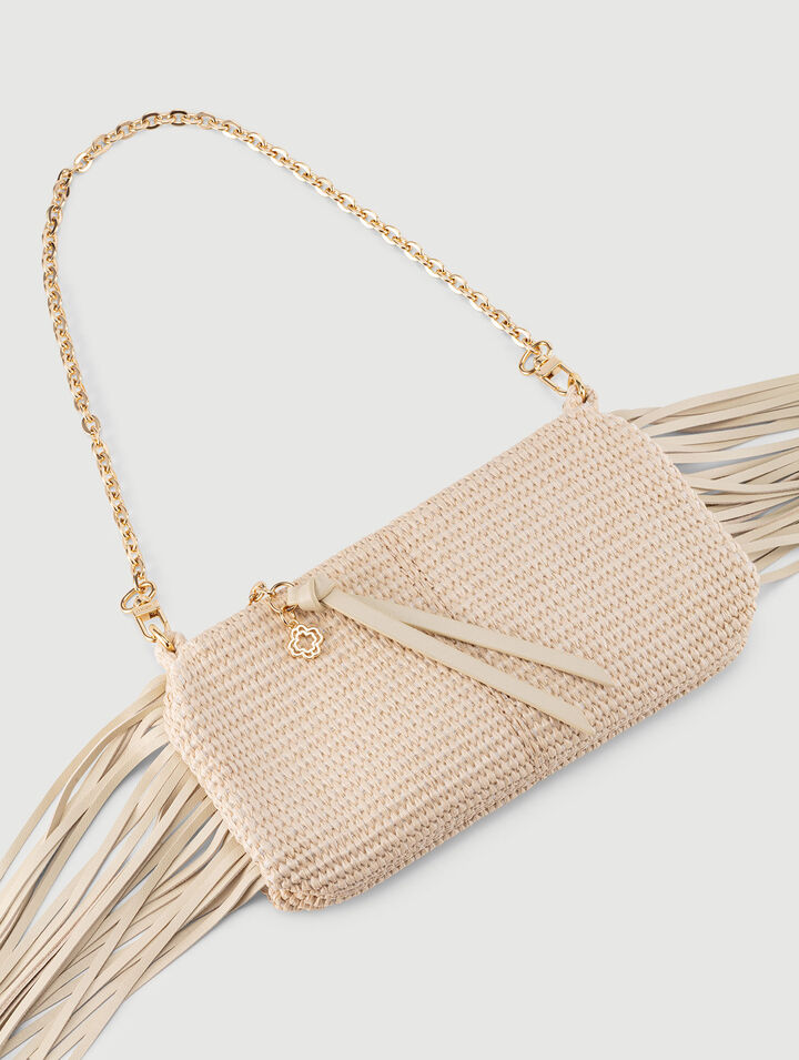 Pochette Miss M pouch effetto rafia