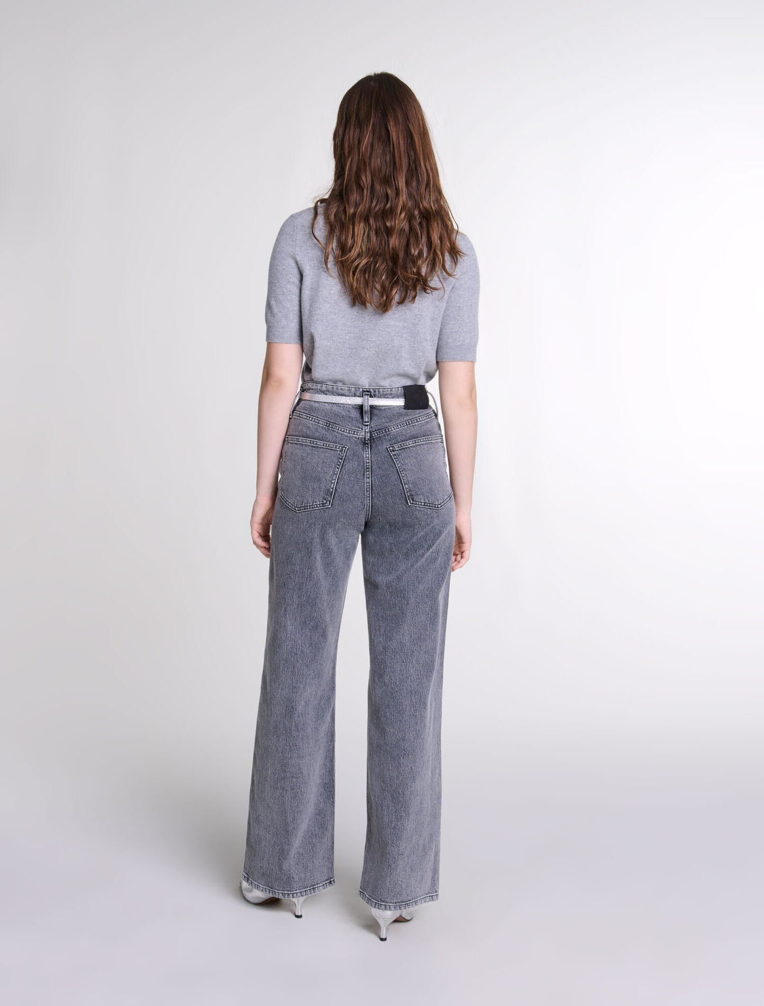 Pullover in maglia a strass