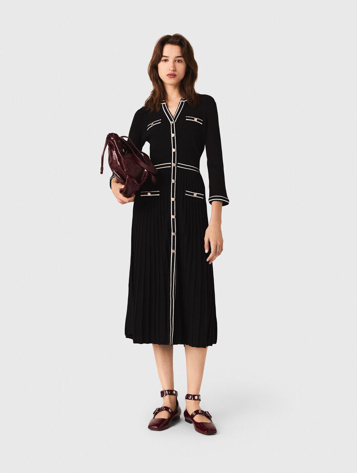 Abito midi in maglia