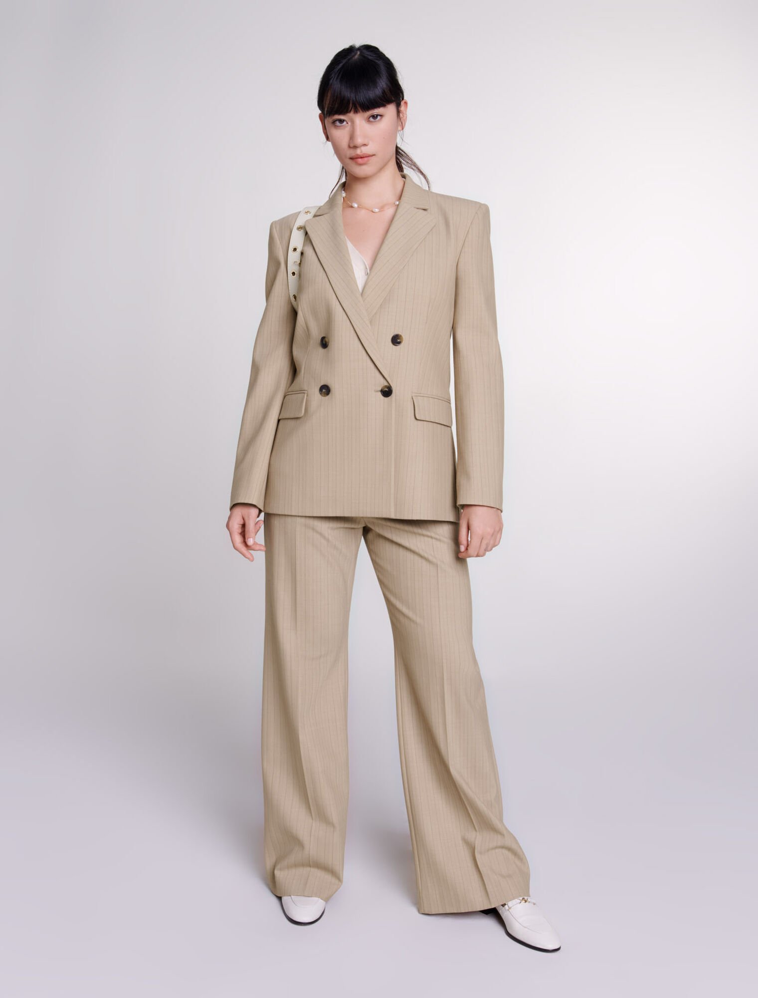 Giacca da tailleur a righe