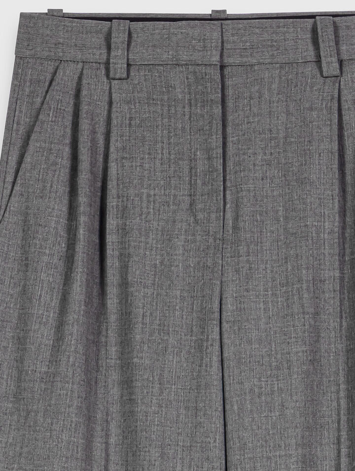 Pantaloni larghi coulisse in vita