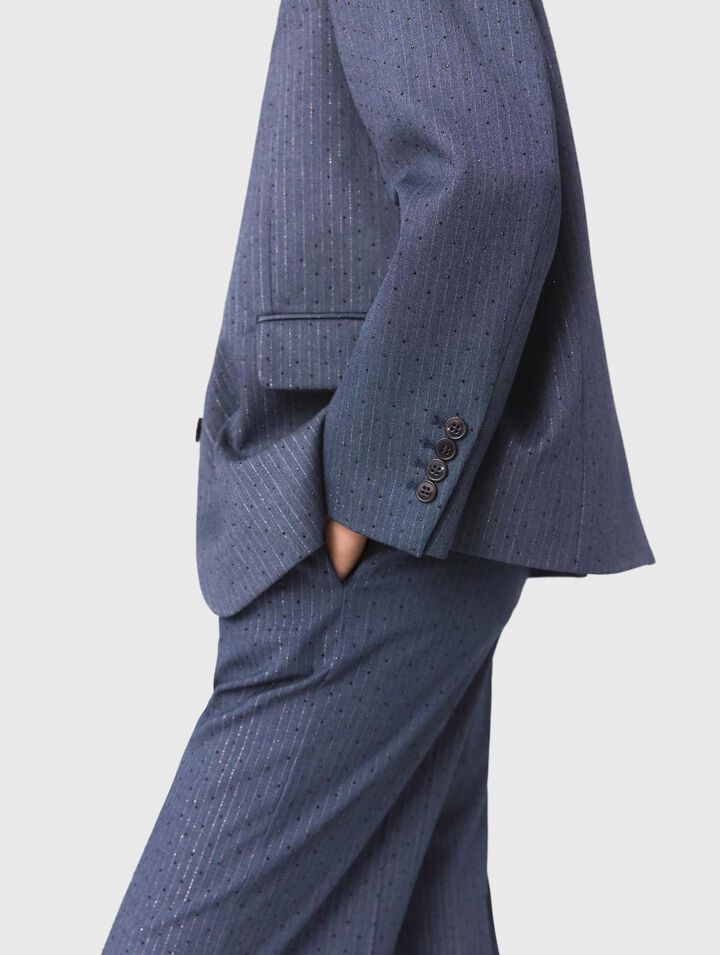 Giacca da tailleur con strass