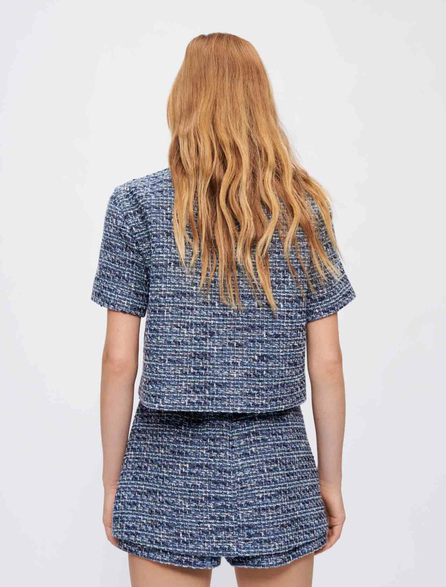 Camicia in tweed screziato