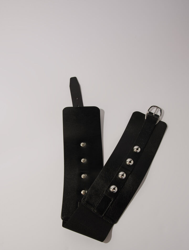 Cintura corsetto in pelle