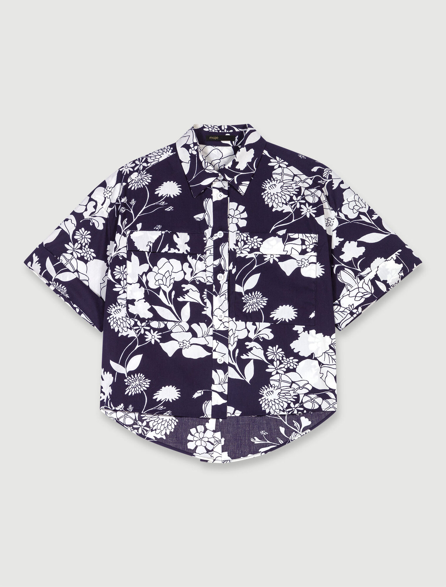 Camicia corta con stampa