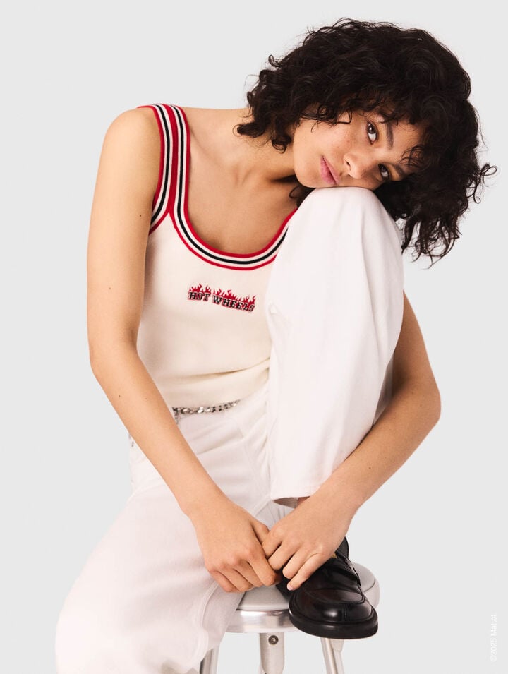 Top corto in maglia