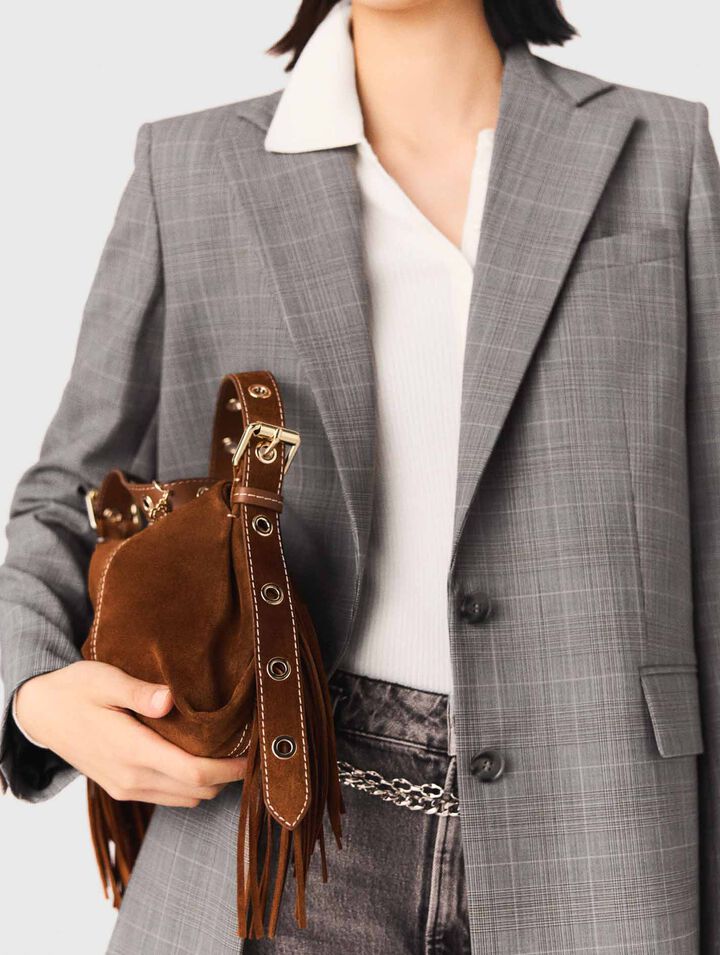 Mini-bag Miss M camoscio impunture