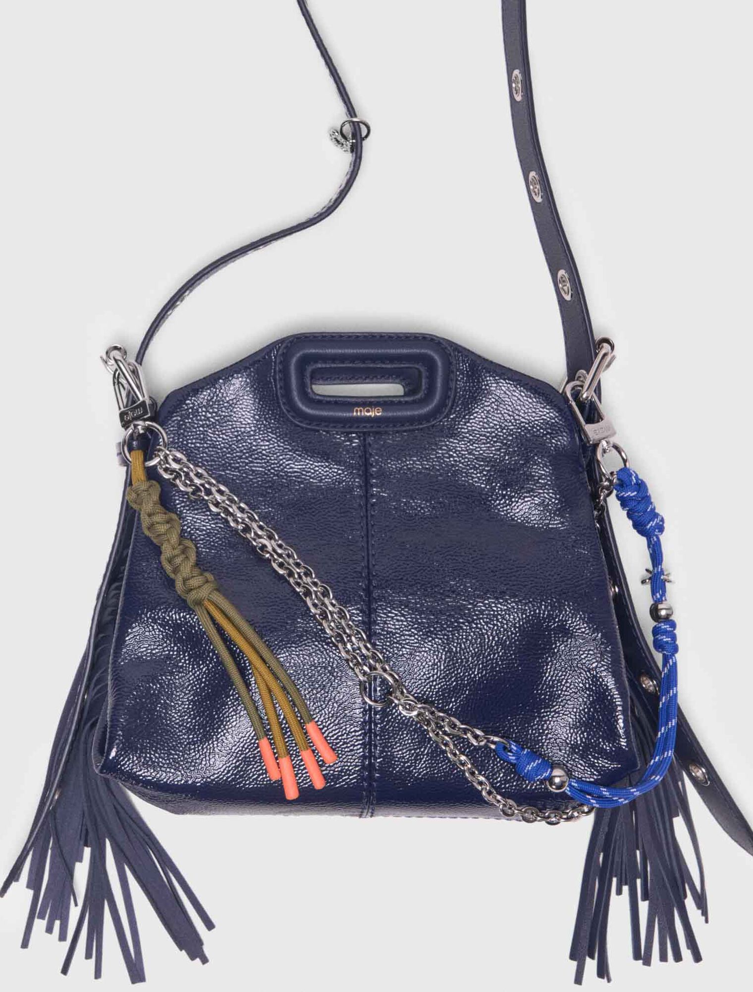 Charm borsa mix catena e cordino