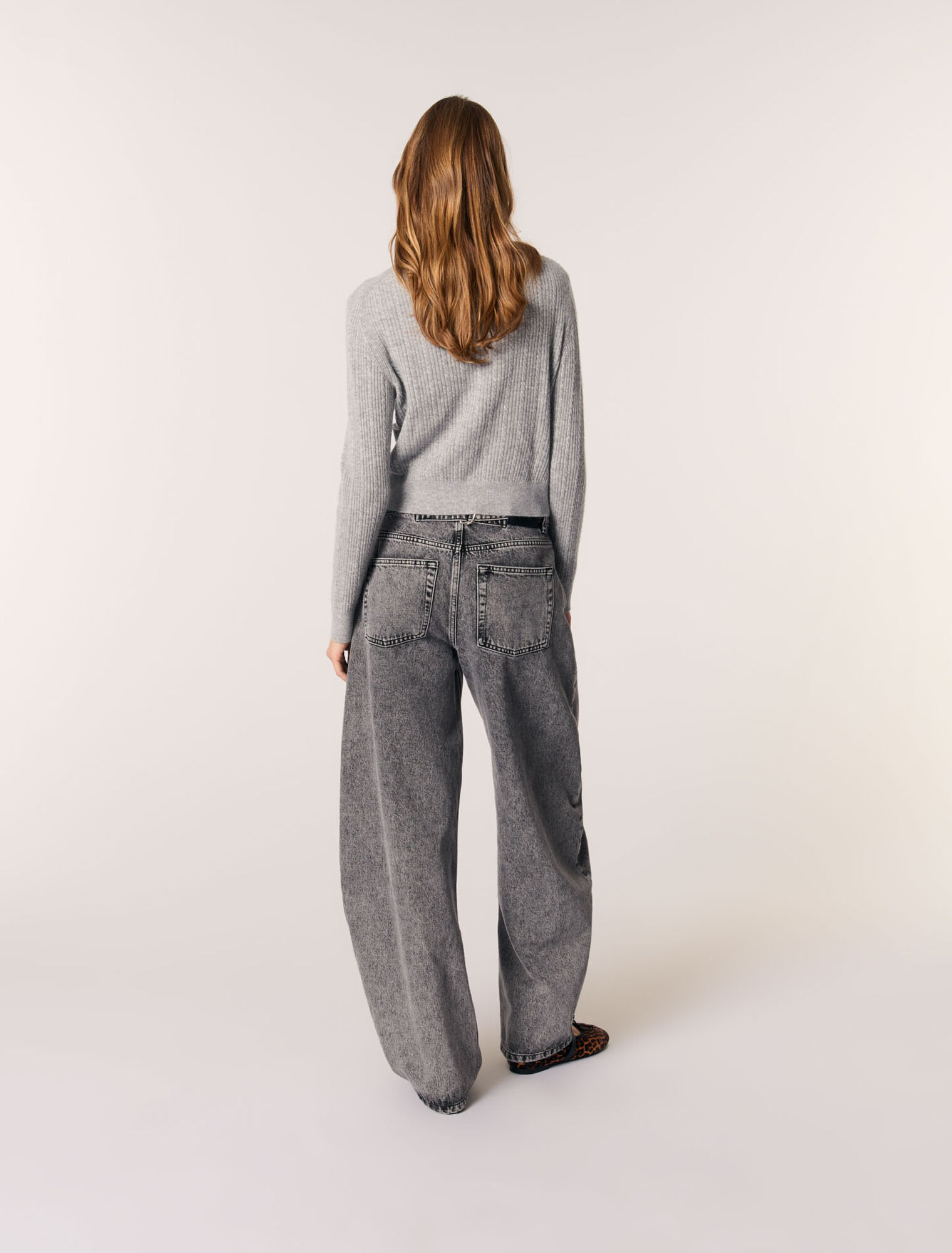 Cardigan con colletto rimovibile