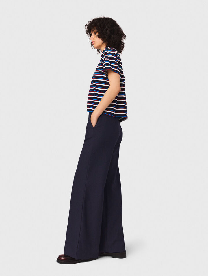 Pantaloni da tailleur con piega