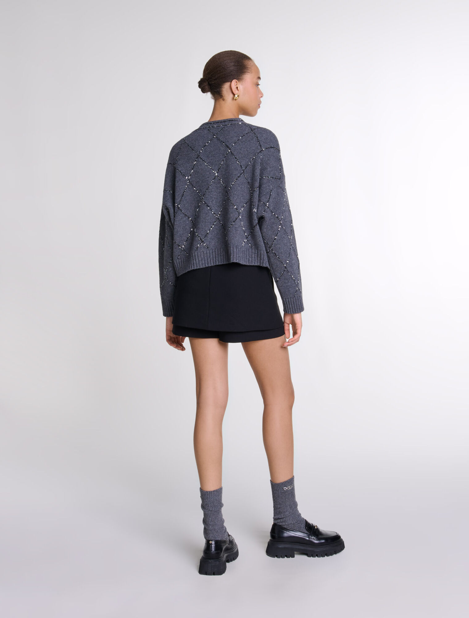 Gilet in maglia glitterata