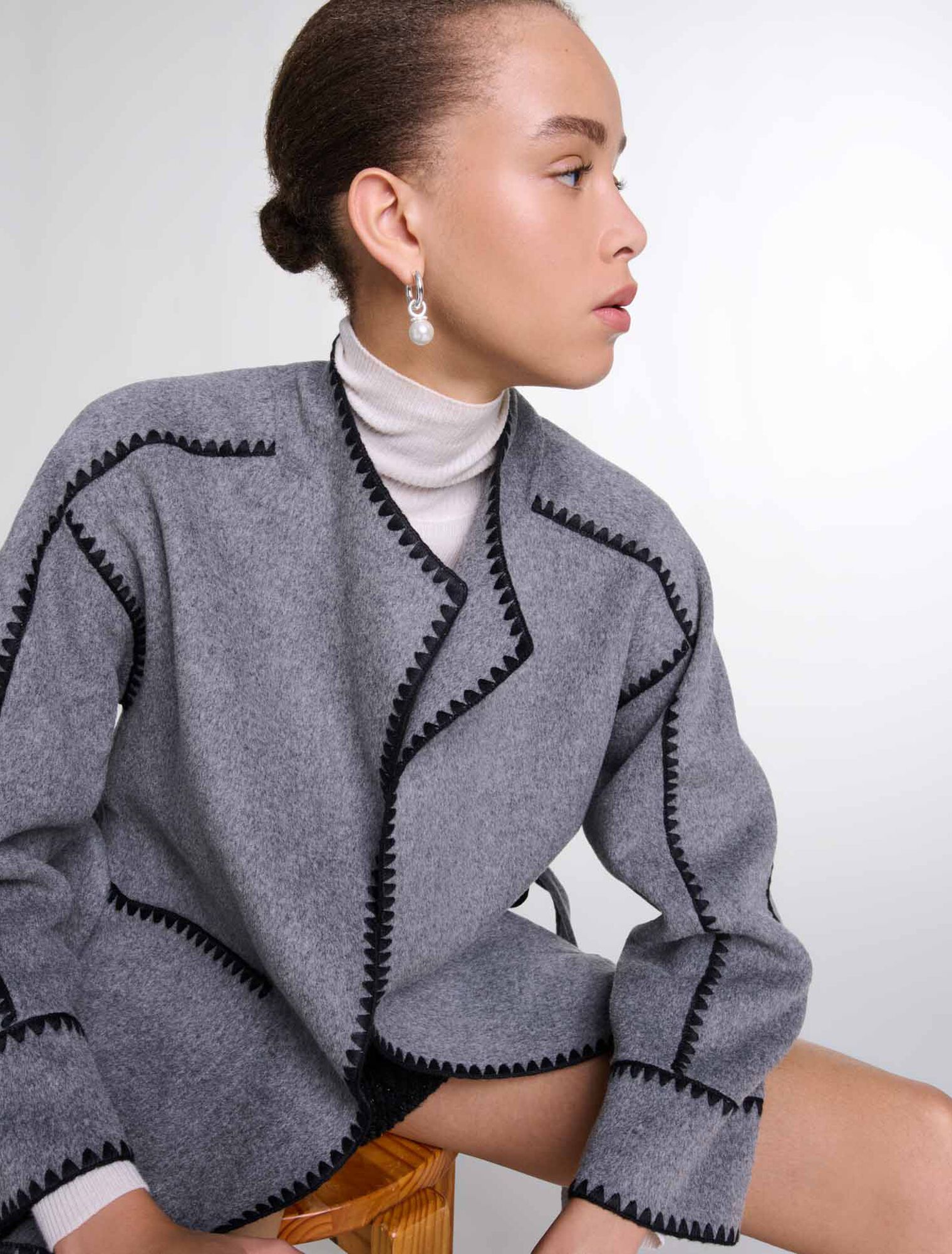 Cappotto corto double face