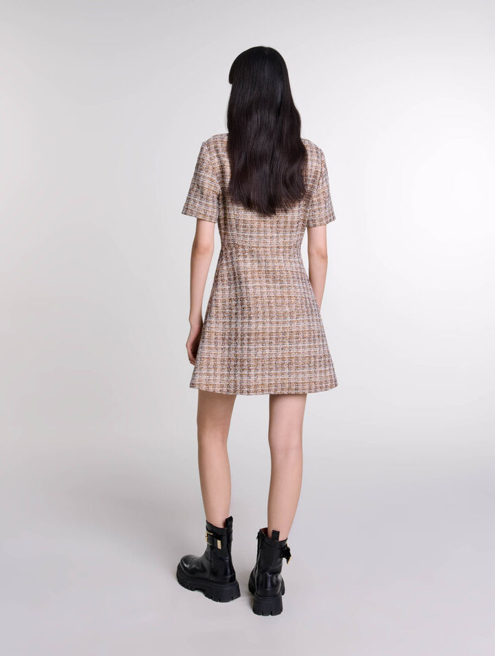 Abito corto in tweed