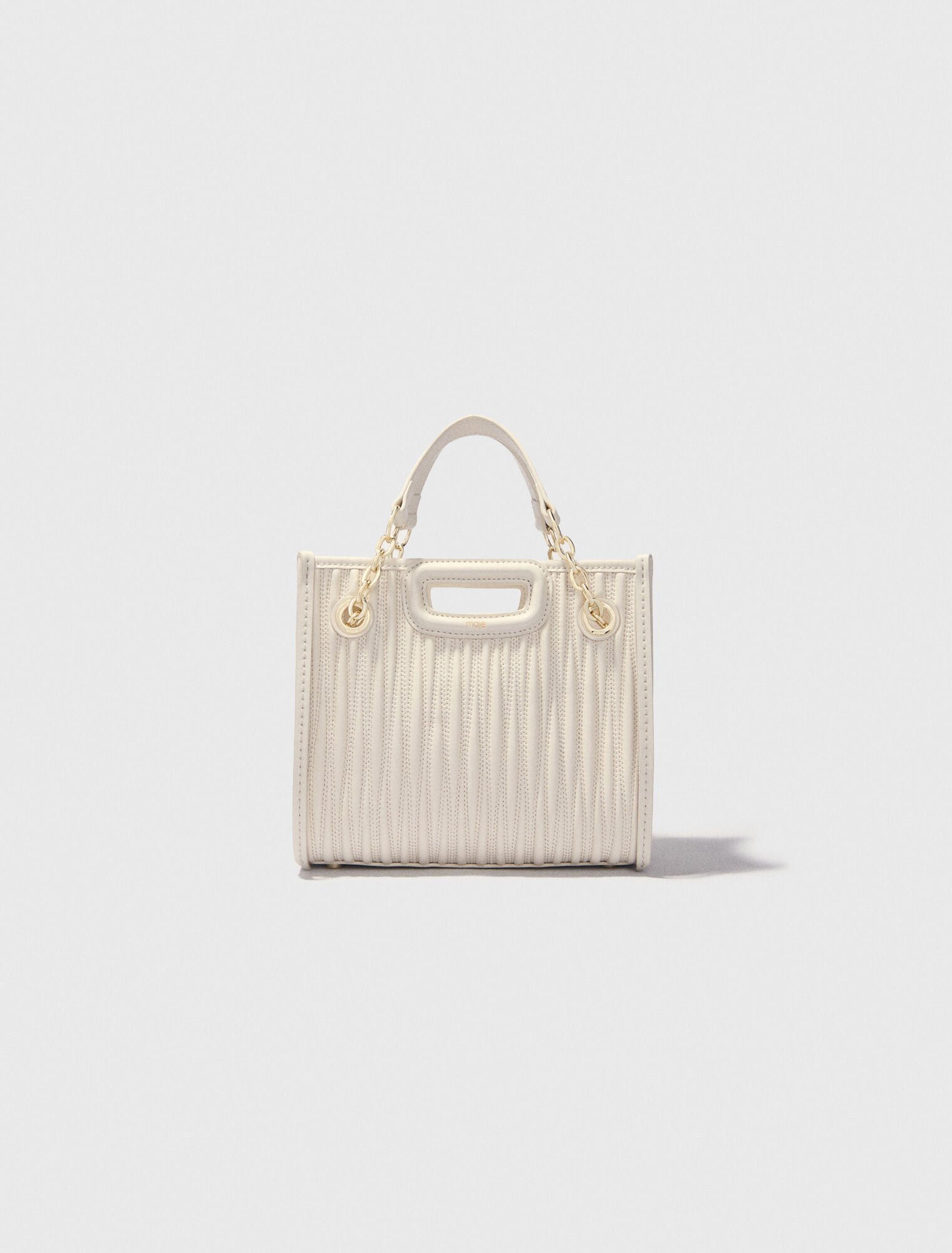 Mini borsa tote in pelle trapuntata