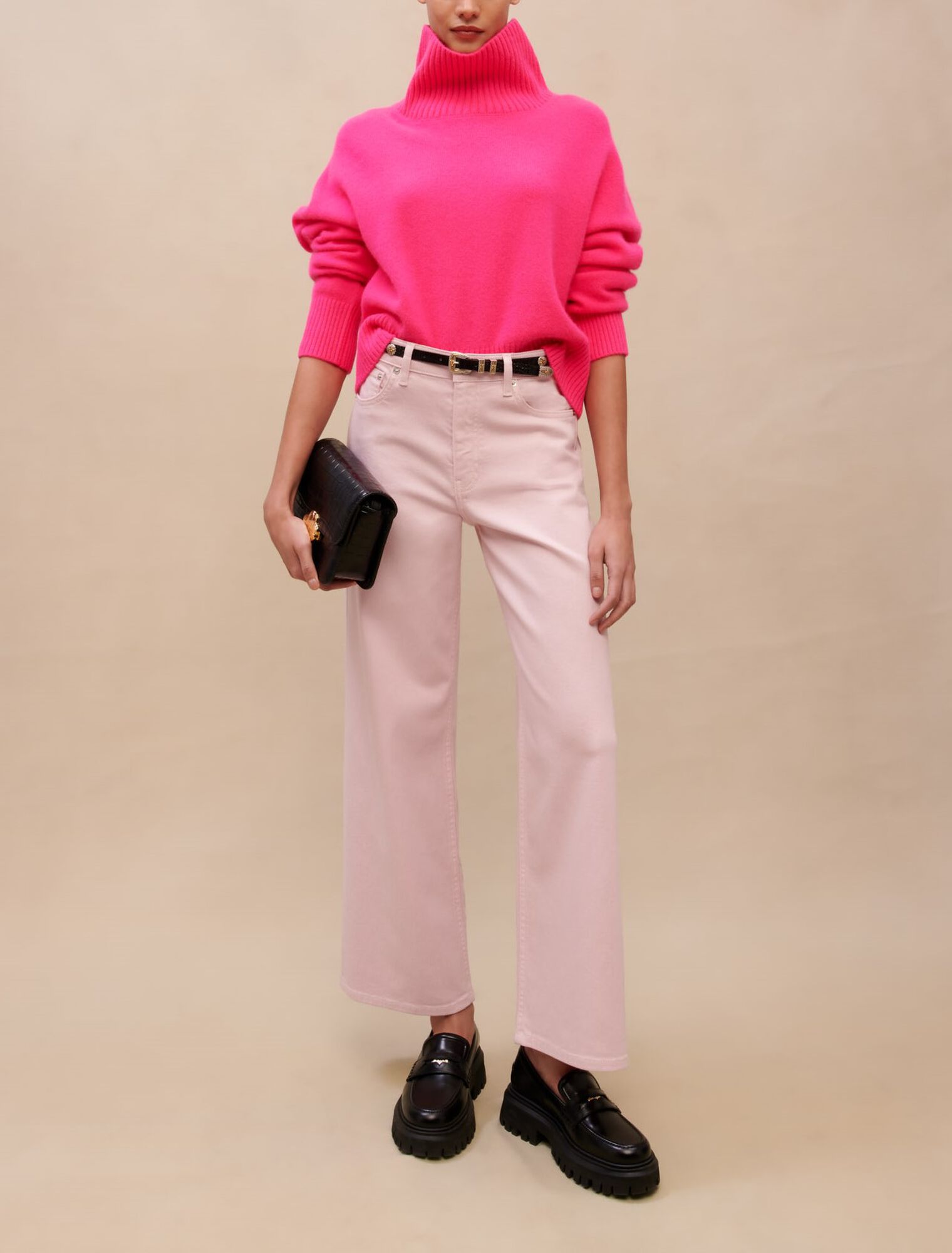 Maglione a collo alto in cashmere