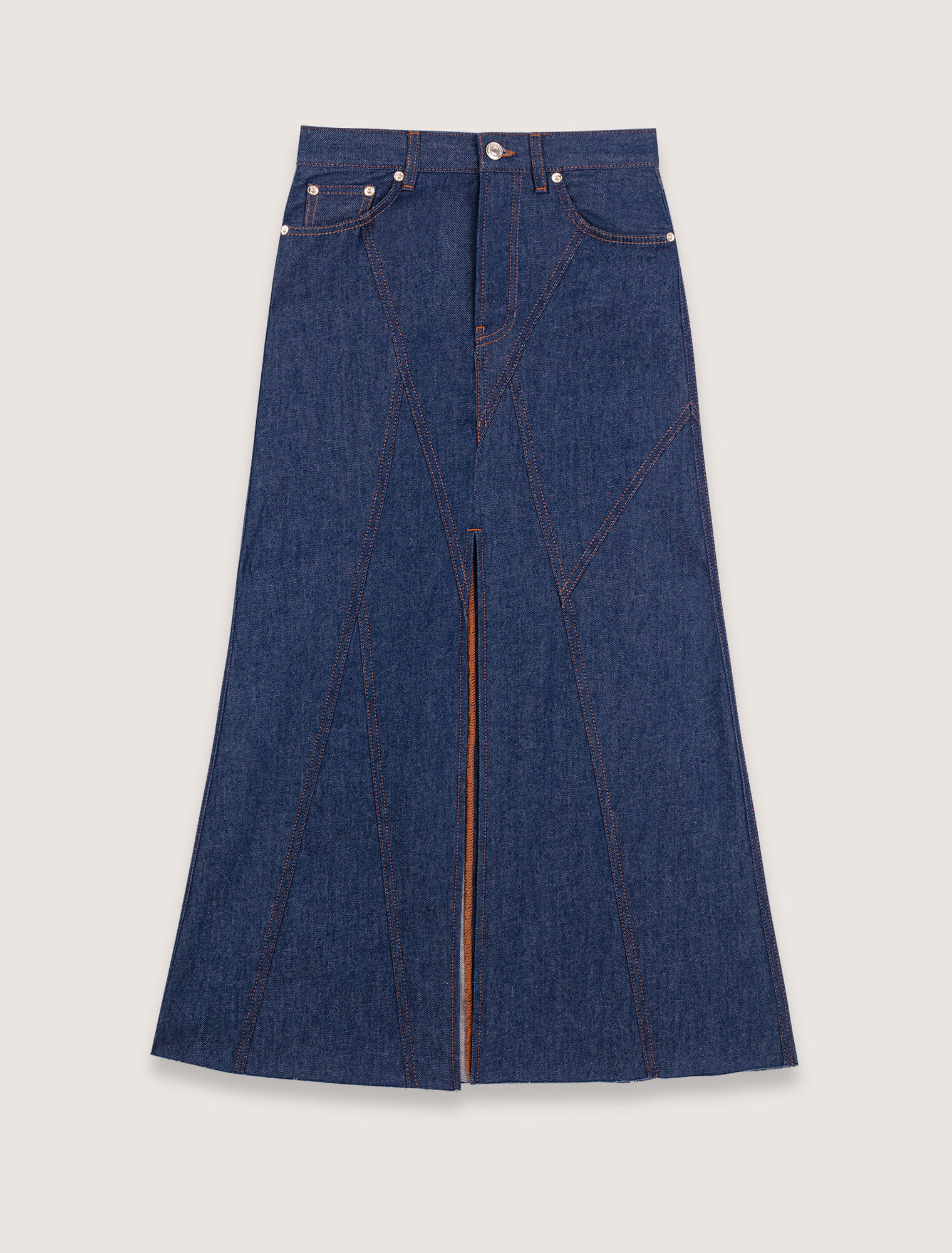 Gonna lunga in denim