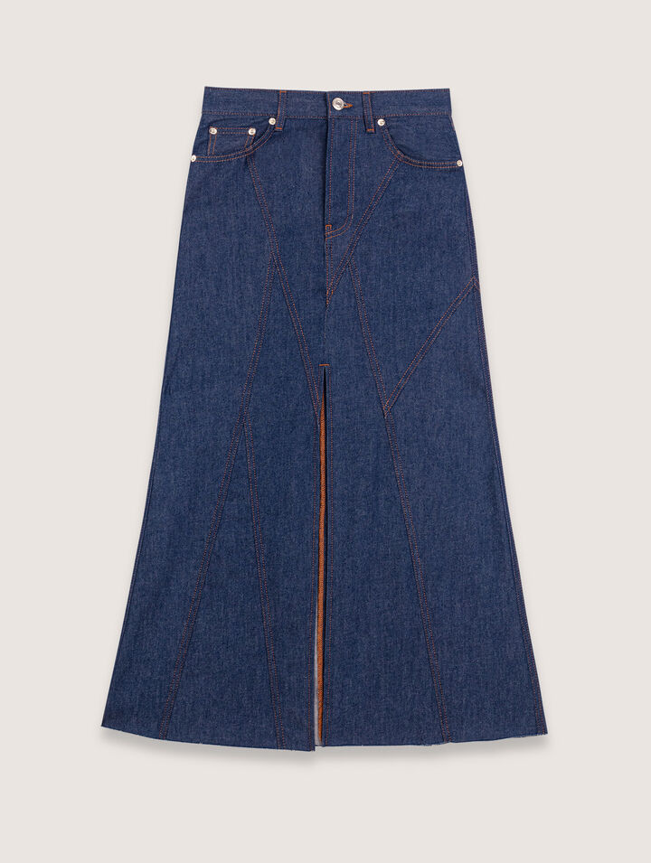 Gonna lunga in denim