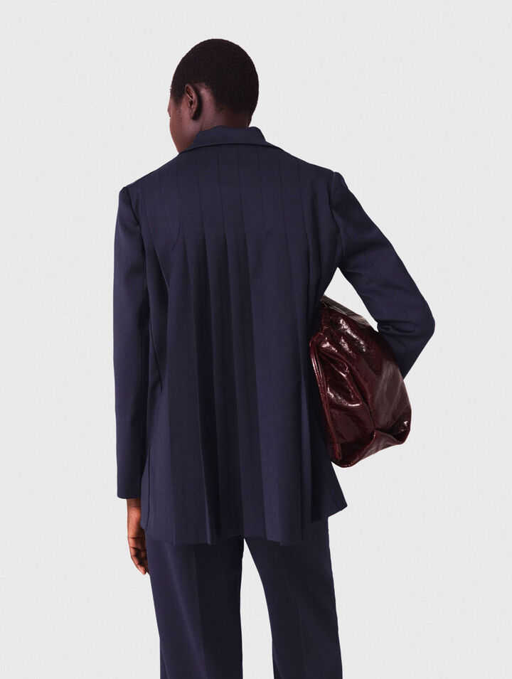 Giacca tailleur retro plissettato