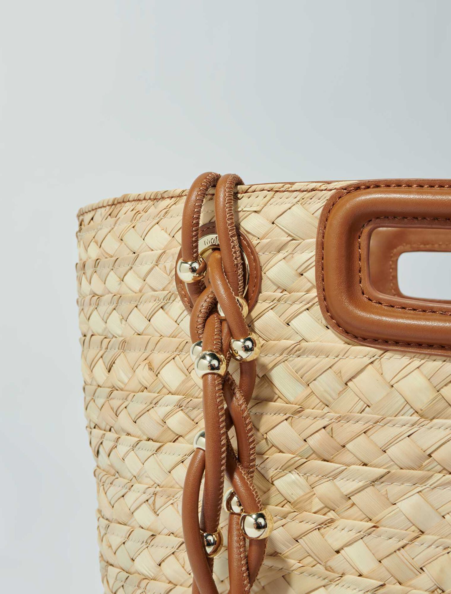 Borsa a cestino in rafia