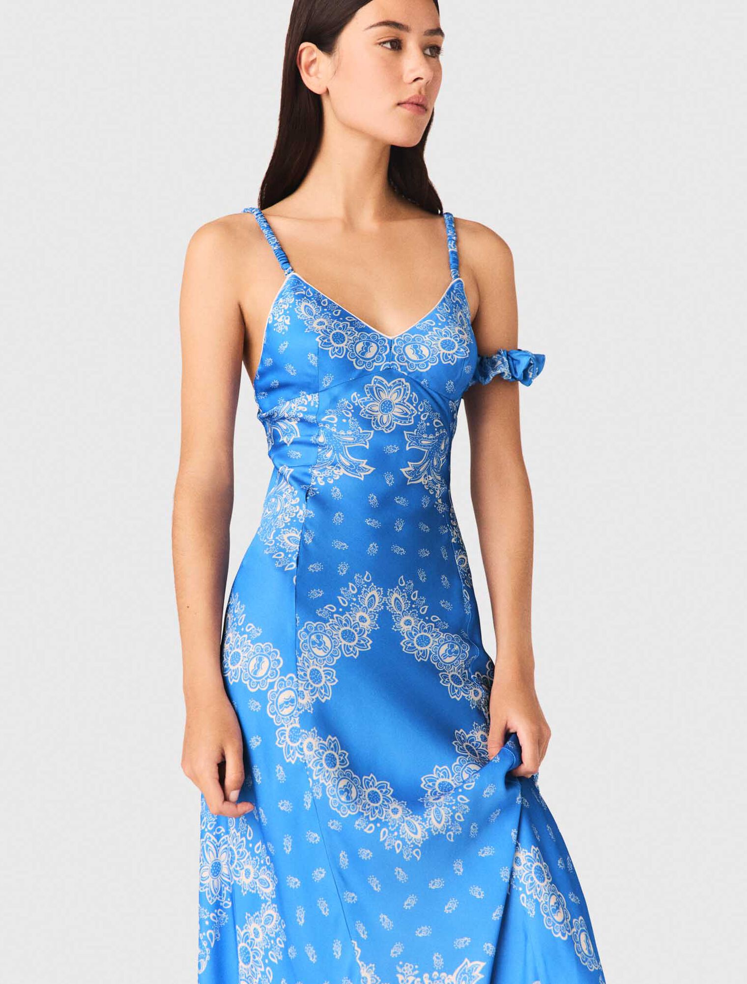 Abito lungo con stampa