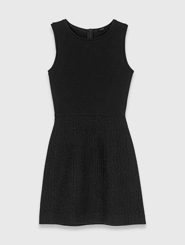 Abito 2 in 1 in tweed brillante