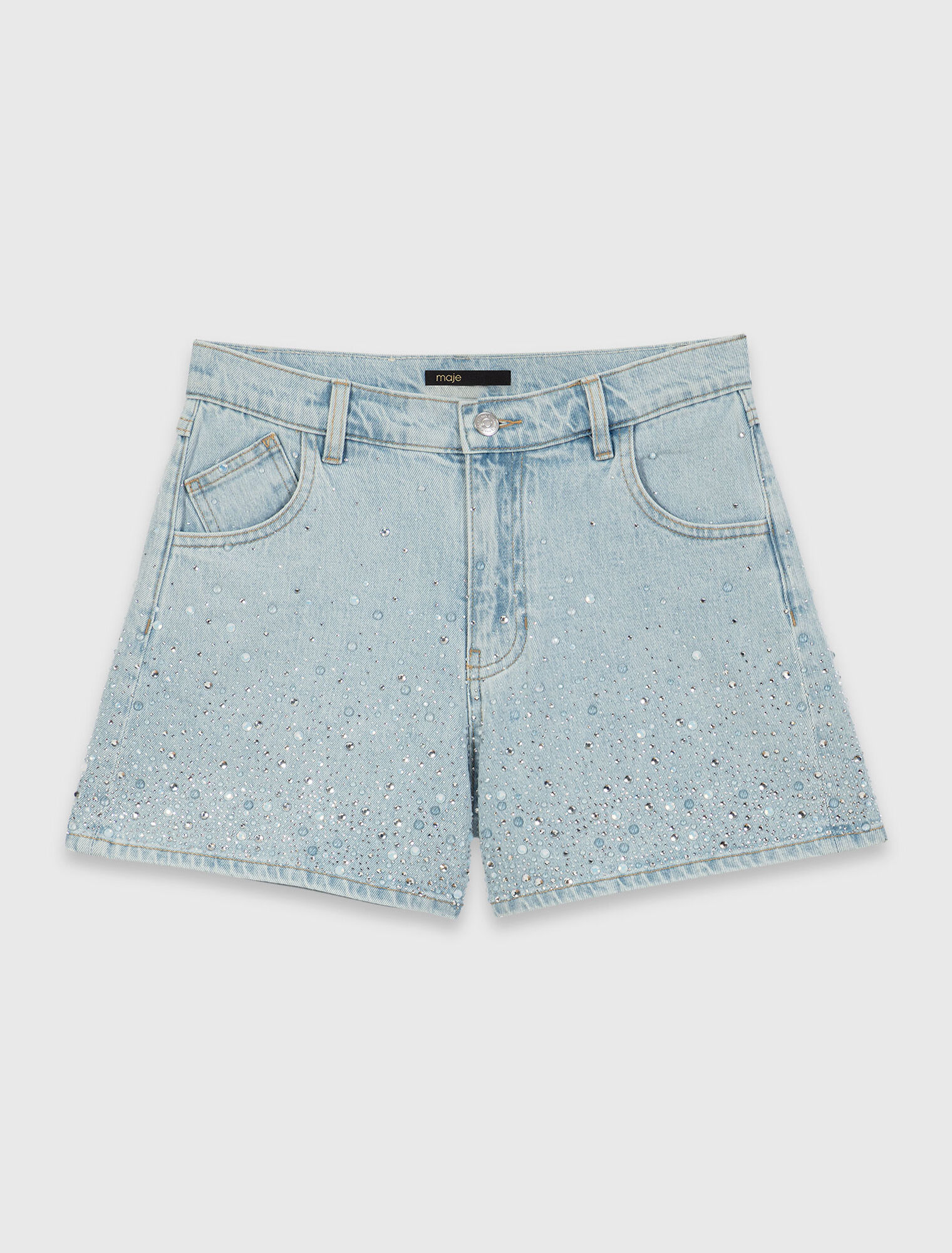 Shorts con strass