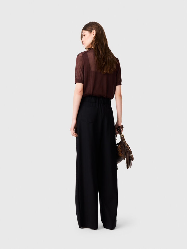 Pantaloni da tailleur a gamba larga