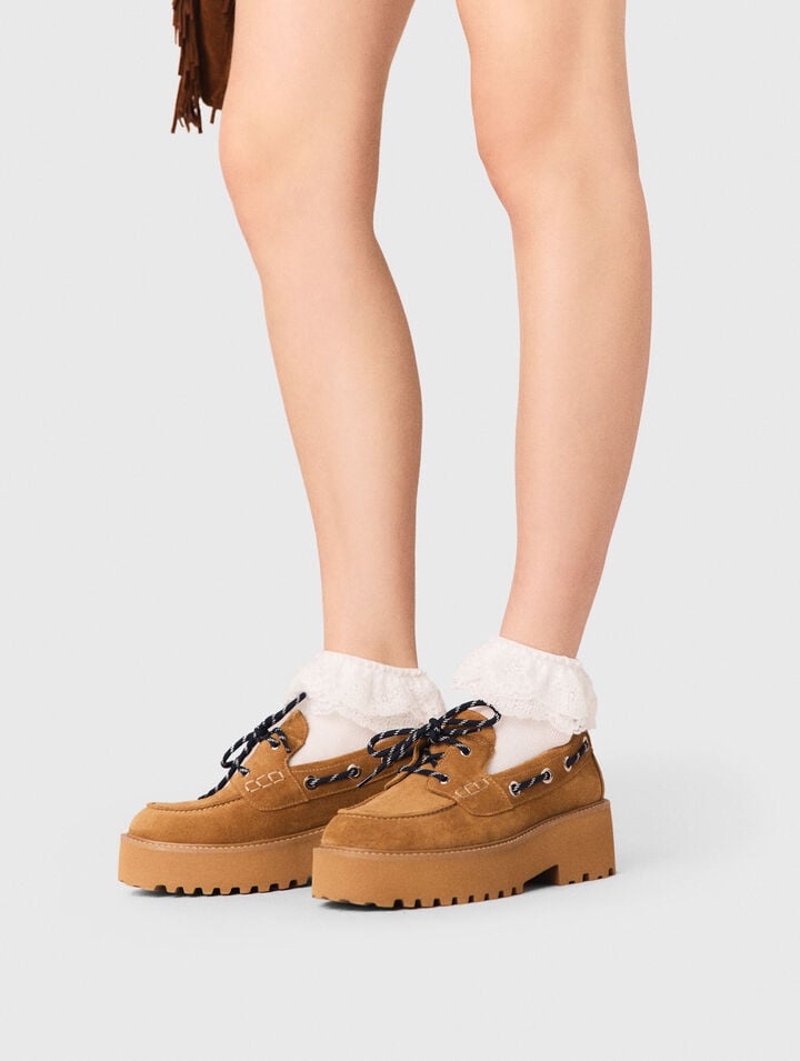 Calzini con volant in pizzo