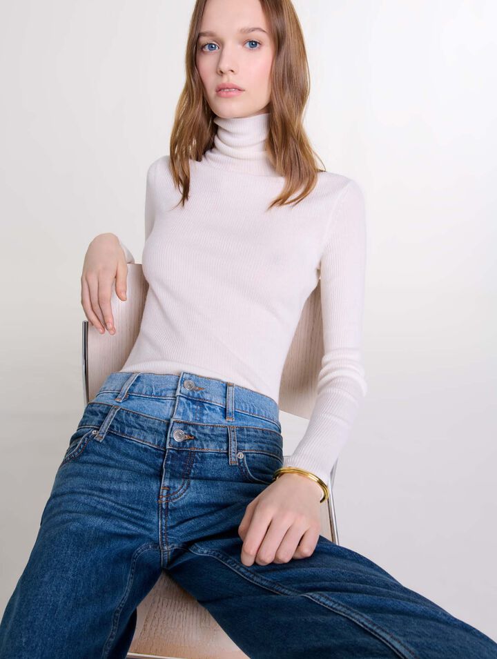 Jeans doppia cintura