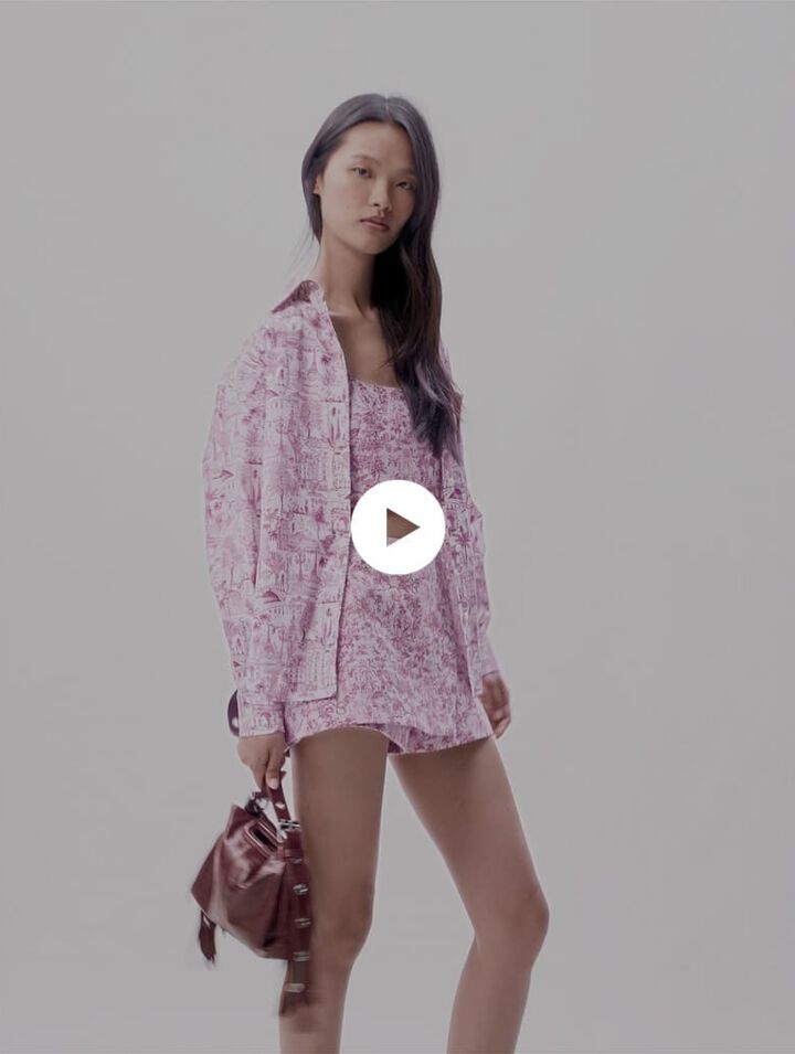 Camicia oversize con stampa