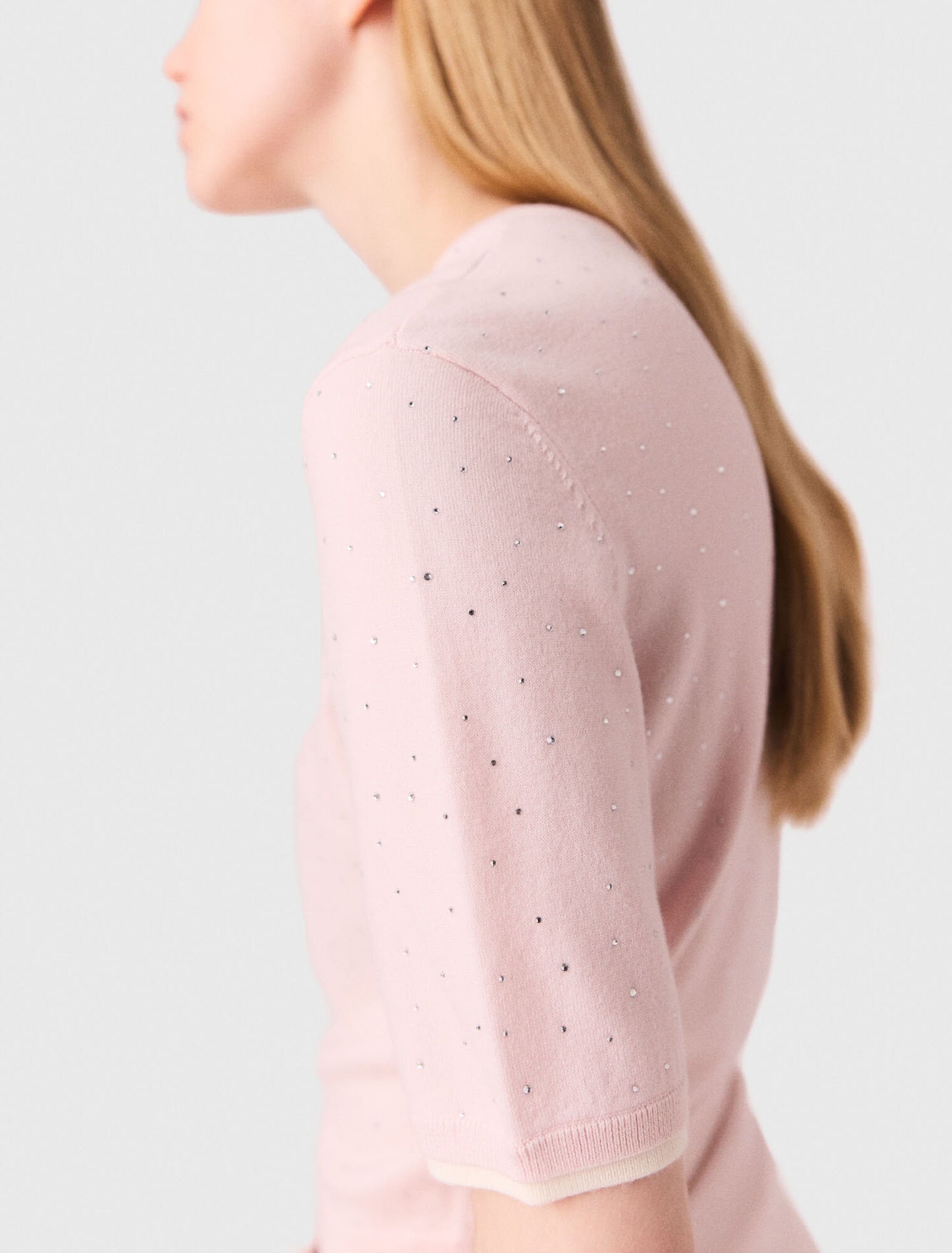 Maglione 100% lana maniche corte