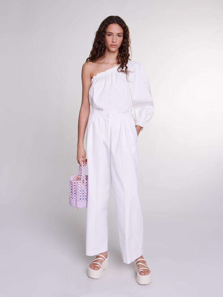 Sandali con zeppa in pelle