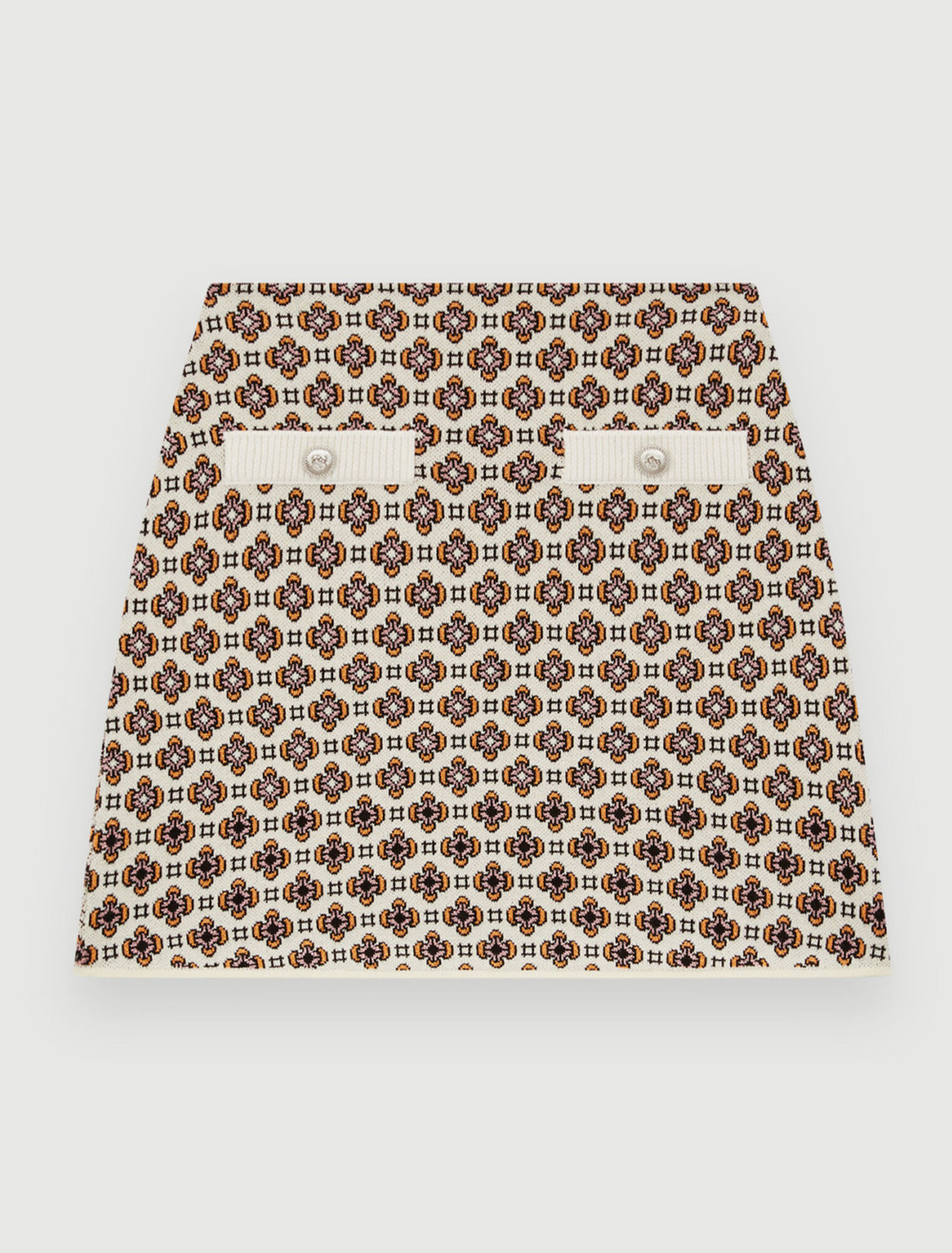 Gonna corta in jacquard
