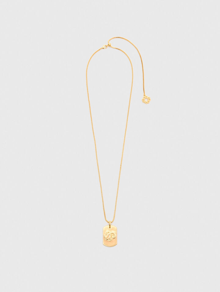 Collana con segno zodiacale