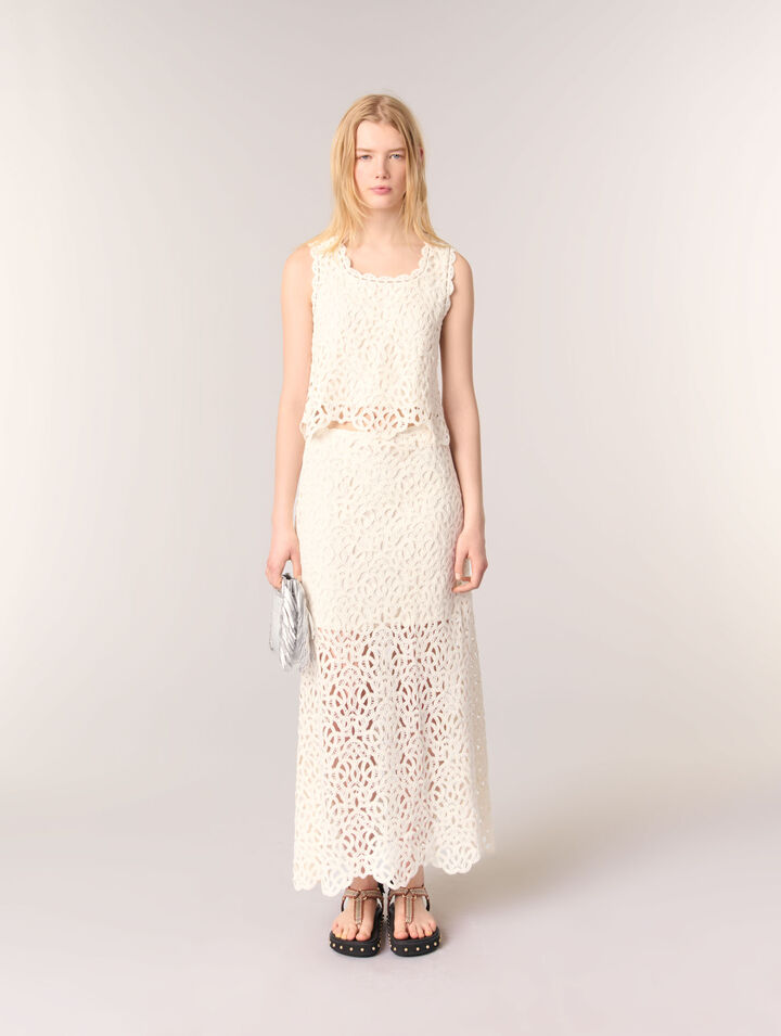 Gonna lunga in crochet