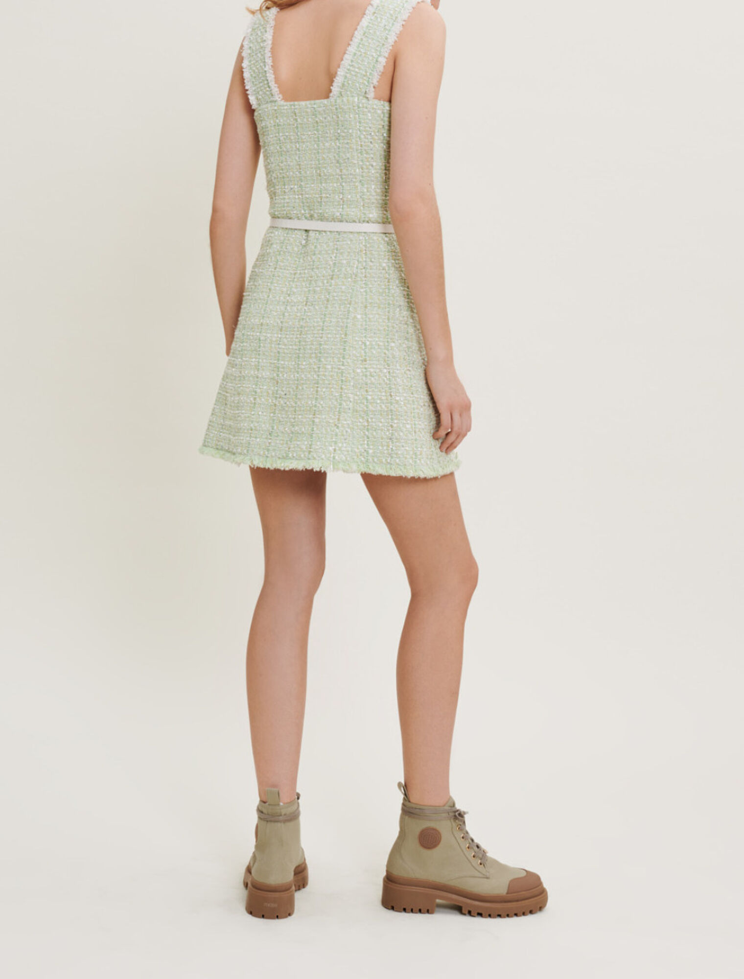 Abito in tweed lucido