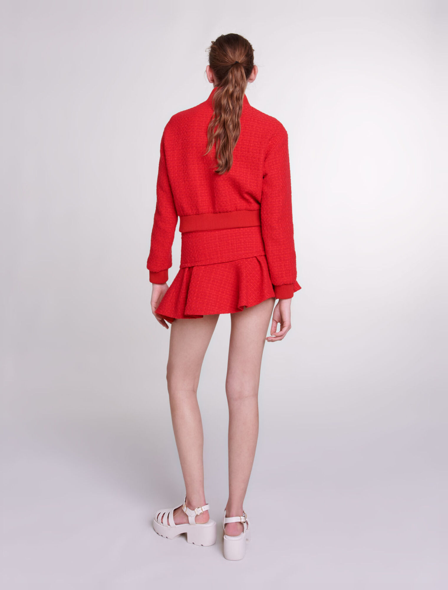 Giubbotto corto in tweed