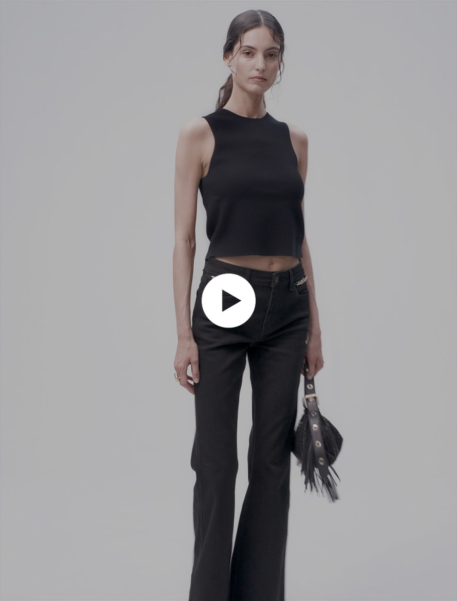 Top corto in maglia