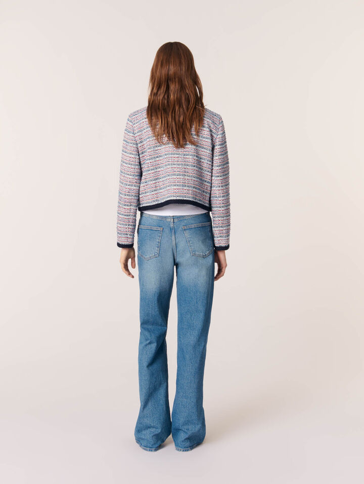 Giacca corta in tweed